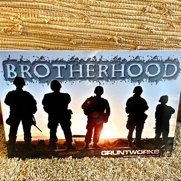 NEW Heavy Duty Steel Brotherhood Gruntworks Metal Sign